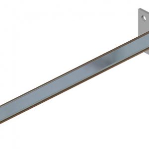 Part No. XA-39617D 8-Bar, Collector Mounting Bar, Single Post, 1.0 inch sq, 18 inch L, Dura-Coat