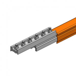 Part No. XA-39847-J Hevi-Bar II Conductor Bar Dura Coat 700A, Orange PVC Cover, With Splice, 30FT Length