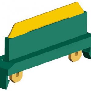 Part No. XA-399357 Safe-Lec 2 Collector Shoe and Holder, 50A/100A, Green