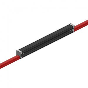 Part No. XA-50063-J Hevi-Bar II, Expansion Section, Dura Coat, 700A, Red Med Heat Polycarbonate Cover, w/Splice, 15 ft L