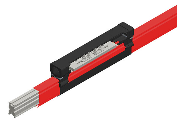 Part No. XA-50227C Hevi-Bar II, Power Feed, 1500A, Red Med Heat Polycarbonate Cover