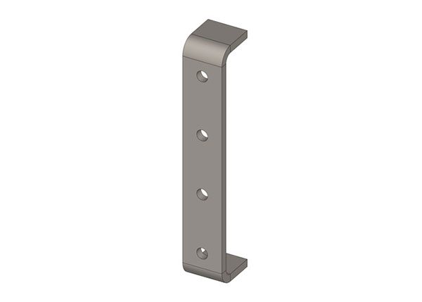 Part No. XA-50498 Hevi-Bar II, Bracket, Web, Lateral Mount, for 4 Conductor Bars (Hangers not Included)