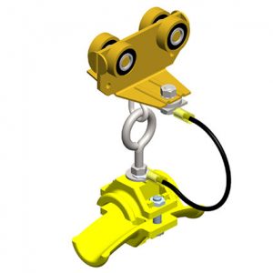 Part No. XA-50589 Standard Duty C-Track Festoon Cable Trolley For Round Cable, Spark Resistant, For 0.98″ max dia cable / hose