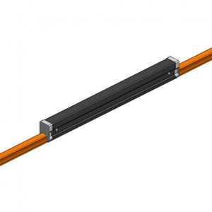 Part No. XA-50739-J Hevi-Bar II, Expansion Section, Dura Coat, 700A, Orange PVC Cover, w/splice,15 ft L