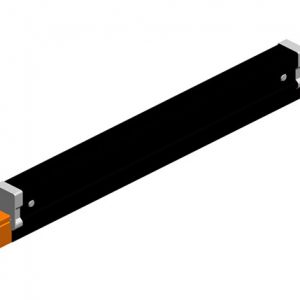 Part No. XA-50742-J Hevi-Bar II, Expansion Section, Dura Coat, 1500A, Orange PVC Cover, w/splice, 20 ft L