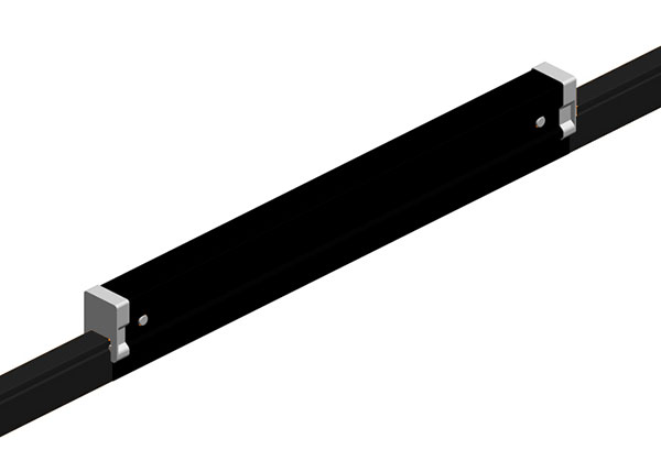 Part No. XA-50742B-J Hevi-Bar II, Expansion Section, Dura Coat, 1500A, Black Std Heat UV Resistant Cover, w/Splice, 20 ft L