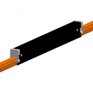 Part No. XA-50743-J Hevi-Bar II, Expansion Section, Dura Coat, 1000A, Orange Std Heat PVC Cover, w/splice, 20 ft L