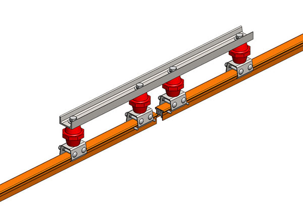 Part No. XA-50748 Hevi-Bar II, Power Interrupting Section, 700A, Orange Std Heat PVC Cover, 30 ft L