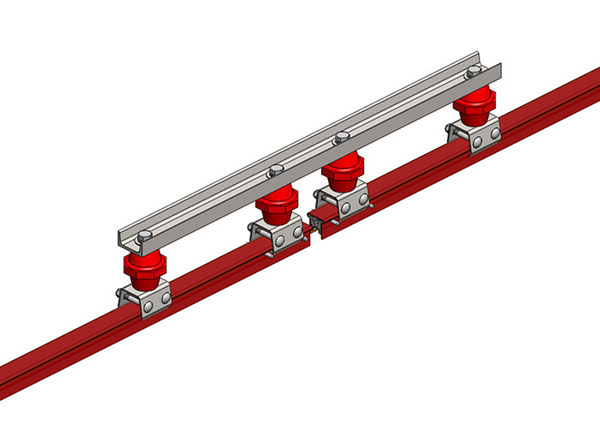 Part No. XA-50750-J Hevi-Bar II, Power Interrupting Section, Dura Coat, 500A, Red Med Heat Polycarbonate Cover, 30 ft L