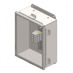 Part No. XA-51018B Junction Box, NEMA 4 With Terminals For 4-Pole Power, 10″ x 8″ x 4″
