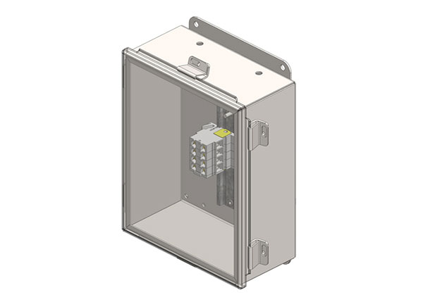 Part No. XA-51018B Junction Box, NEMA 4 With Terminals For 4-Pole Power, 10″ x 8″ x 4″