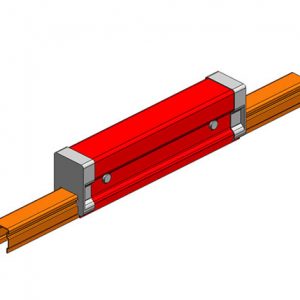 Part No. XA-534845 Hevi-Bar II, Splice Cover, 1000A, Red Med Heat Polycarbonate