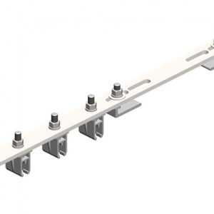Part No. XA-51870 8-Bar, Bracket, Flange, with Hanger Clamps, Plastic Snap-in, 4 on one side, 21.75 inch L