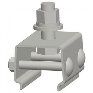 Part No. XA-51972 Hevi-Bar II, Hanger, 700-1500A, Cross-bolt, Stainless Steel, with Stainless Steel Hardware