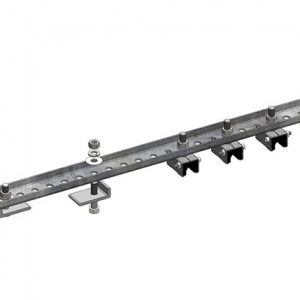 Part No. XA-52273E 8-Bar, Bracket, Flange, with Hanger Clamps, Steel Snap-in, 4 on one side, 24 inch L
