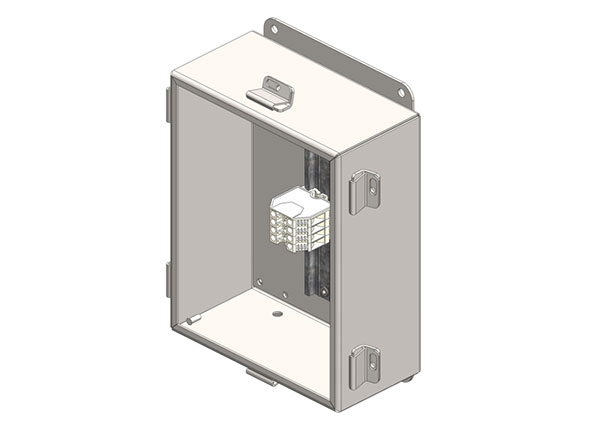 Part No. XA-52394C Junction Box, NEMA 4X With Terminals For 4-Pole Power (45A), 10″ x 8″ x 4″