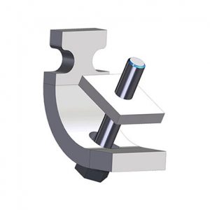 Part No. XA-534469 Standard Duty C-Track Festoon Beam Clamp, Stainless Steel, For Cross Arm Support Channel