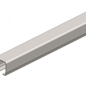 Part No. XA-535633 Standard Duty C-Track Festoon Track Channel, Stainless Steel, 10FT Length
