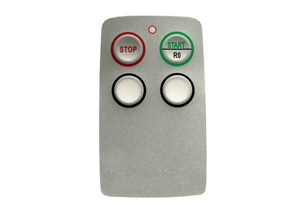 Part No. XA-701P0219 Radio Remote Control Part, for Saga Protean Series, Button Legend, for 4-button Transmitter