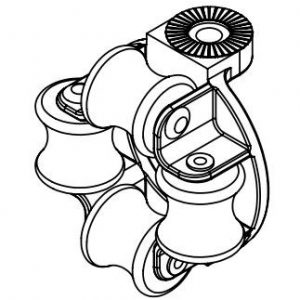 Part No. XA-A2 Medium Guide Roller