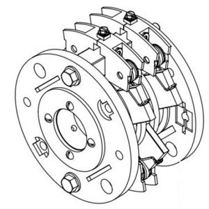 Part No. XA-RA-DD03 Slip Ring 1.5B 35Amp 3 Collector