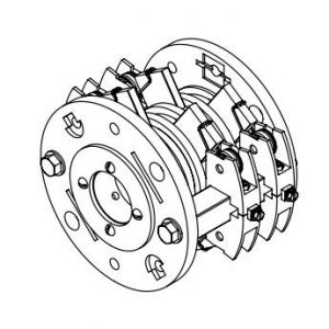 Part No. XA-RA-DD04 Slip Ring 1.5B 35Amp 4 Collector
