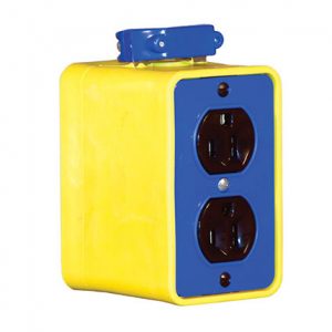 Part No. XA-RB-5-20R Cable Reel, Spring, Receptacle Box, Dual 20 A, 125 V, with Four Outlets