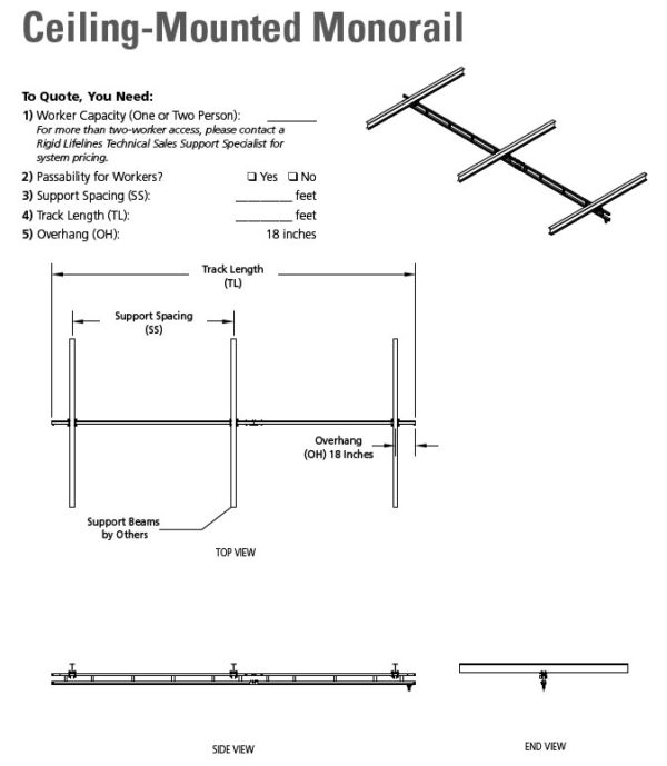 Ceiling-Mounted Monorail - McDal Corporation