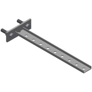 Part No. B-100-BRCT8 Steel Bracket – 9 Holes, 14-1/4″