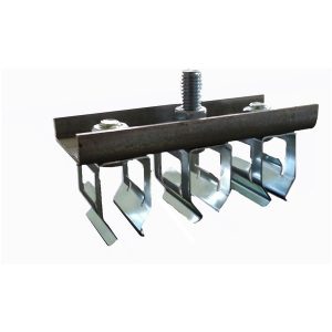 Part No. FE-908-2SF3 Steel Triple Hanger Assembly – Snap-In Type – 1.5″ Centers