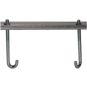 Part No. B-100-BR 30-J Steel Bracket – 20 Holes, 30″ with “J” Bolt Hardware