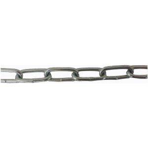 Part No. 2/0 COIL CHAIN Galvanized Steel Trolley Tow Chain – 520# Rated – per foot