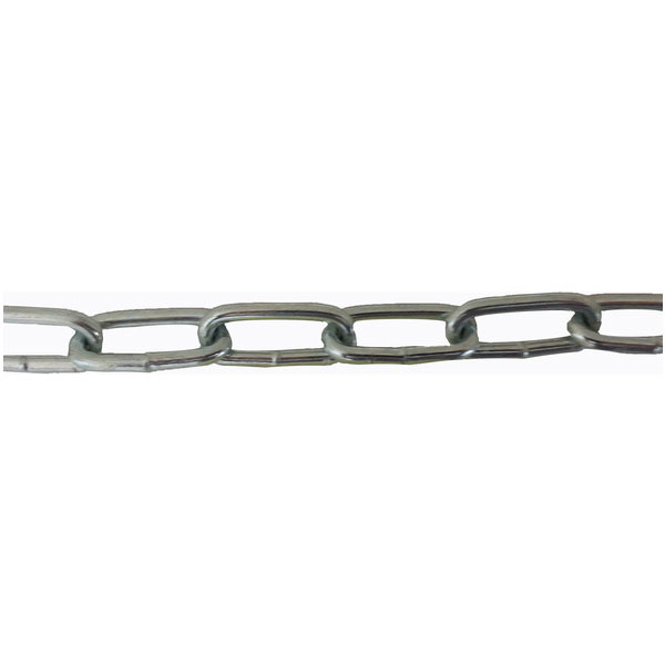Part No. 2/0 COIL CHAIN Galvanized Steel Trolley Tow Chain - 520# Rated - per foot