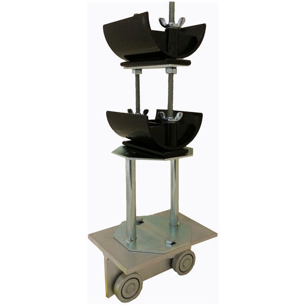 Part No. FC-TRT22-2 Tow Trolley Assembly, Steel Wheels, Two Tier 3" dia. Nylon Saddle