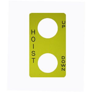 Part No. 9001SKN201 Legend Plate – HOIST: UP – DOWN